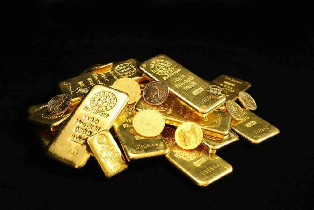 Densty of Gold - Gold Bars and Gold Coins