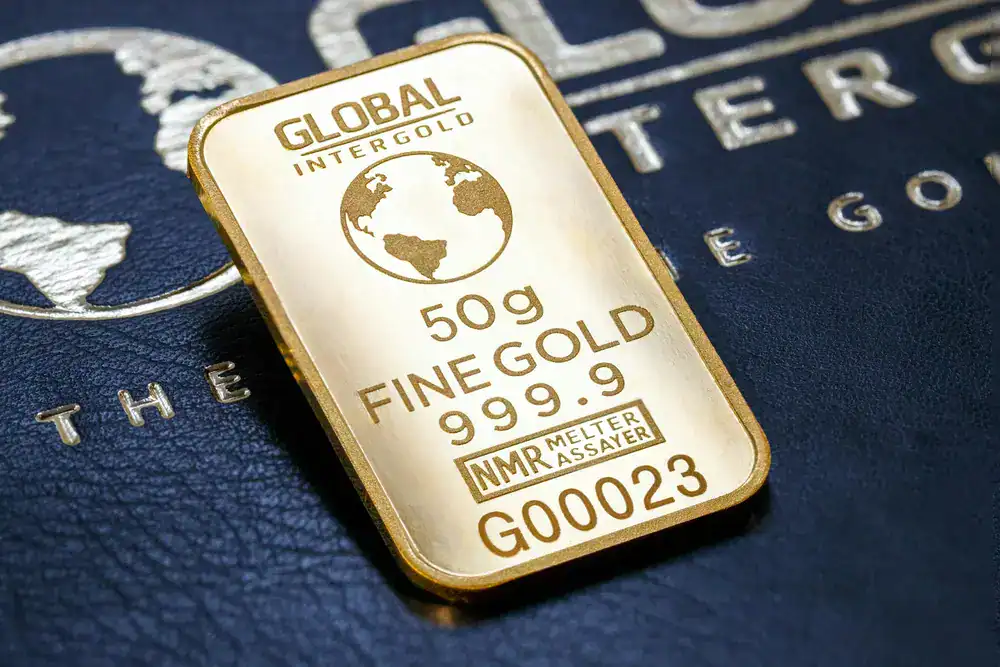 Gold Price Record Showing Gold Bar
