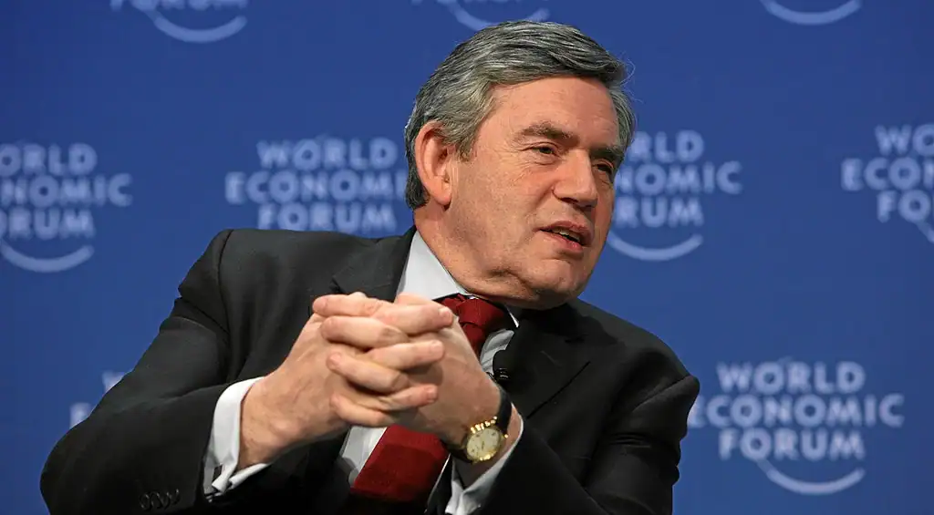 Gordon Brown Economic Forum After Selling Gold