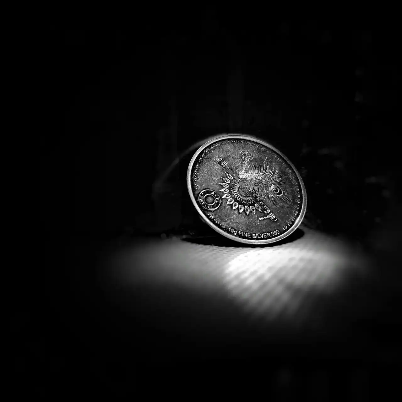 Warren Buffet Silver Coins For Investing Black Background